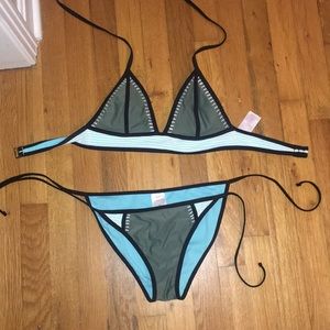 Army green bathing suit